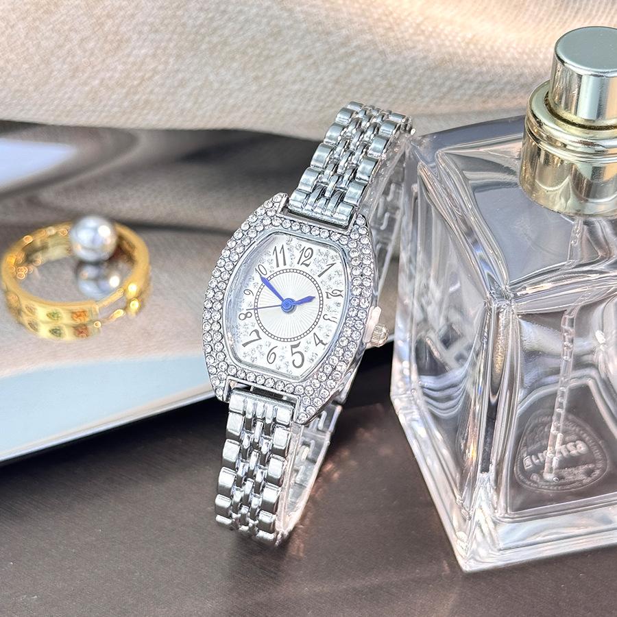 Rose Gold Alloy Strap Women's Watch Luxury Trendy Quartz Watches for Woman Suitable for Daily Clothing Matching Relojes De Mujer