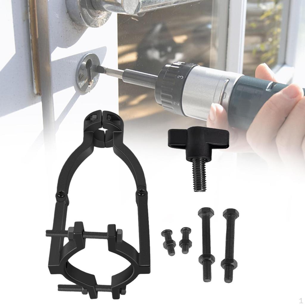 Electric Drill Square Hole Bracket Converter Black Professional Accessory Easily Install Stainless