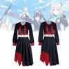 Vibrant Cosplay Costume Blue Archive Inspired Jk Uniform Polyester Fabric