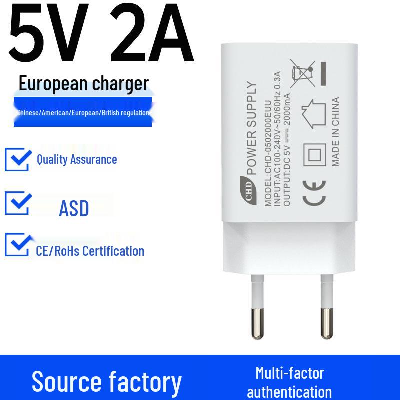 CE-zertifizierter 5V 2A EU-Standard USB-Ladegerätadapter