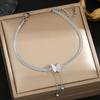 Colorfast Korean-Japanese Titanium Steel Women's Bracelet - Versatile, Fashionable Hand Jewelry.