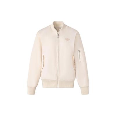 adidas Originals Reversible Fur Bomber Jacket Men Jacket White JE6124