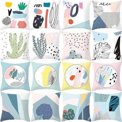 Geometric Printing Cushion Cover Creative Geometric Polyester Decorative Pillowcase Home Accessories Sofa Pillow Case Almohada