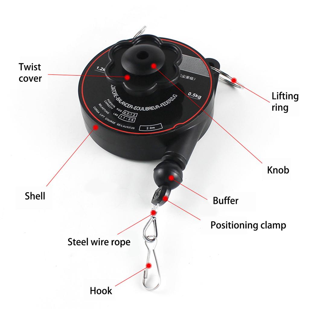 Stainless Steel Retractable Hook Adjustable From 50cm To 200cm With 1.2/3kg Capacity For Secure Hanging