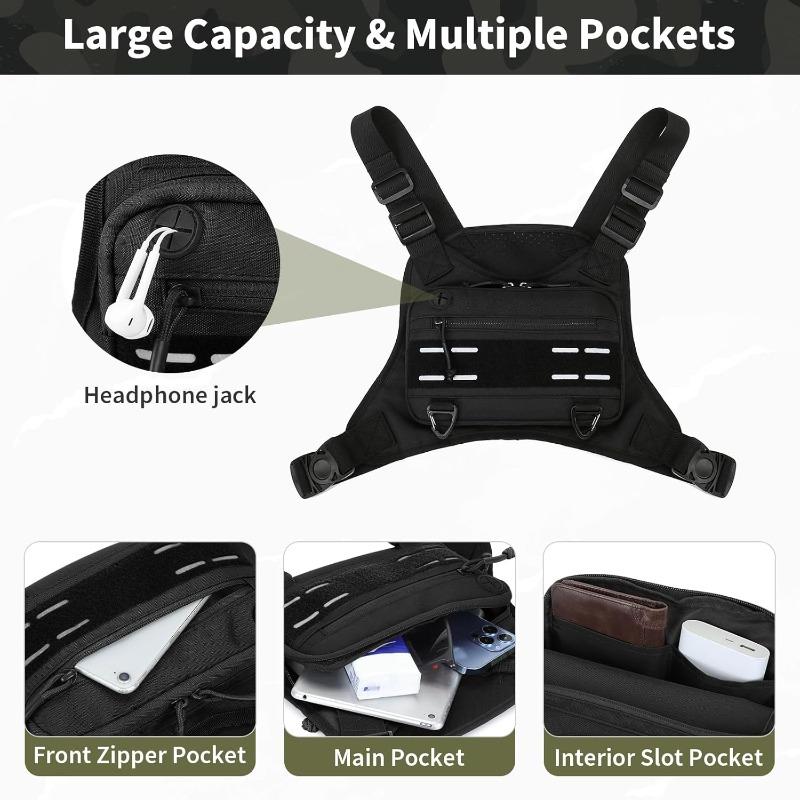 Sport Brusttasche Leicht Wasserdicht Molle Wander Camping Westentasche Outdoor Wandern Reisen Multifunktionale Aufbewahrungstasche
