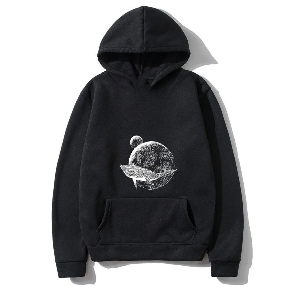 Printed Hoodie Autumn Winter Men's and Women's Fashion Hoodie