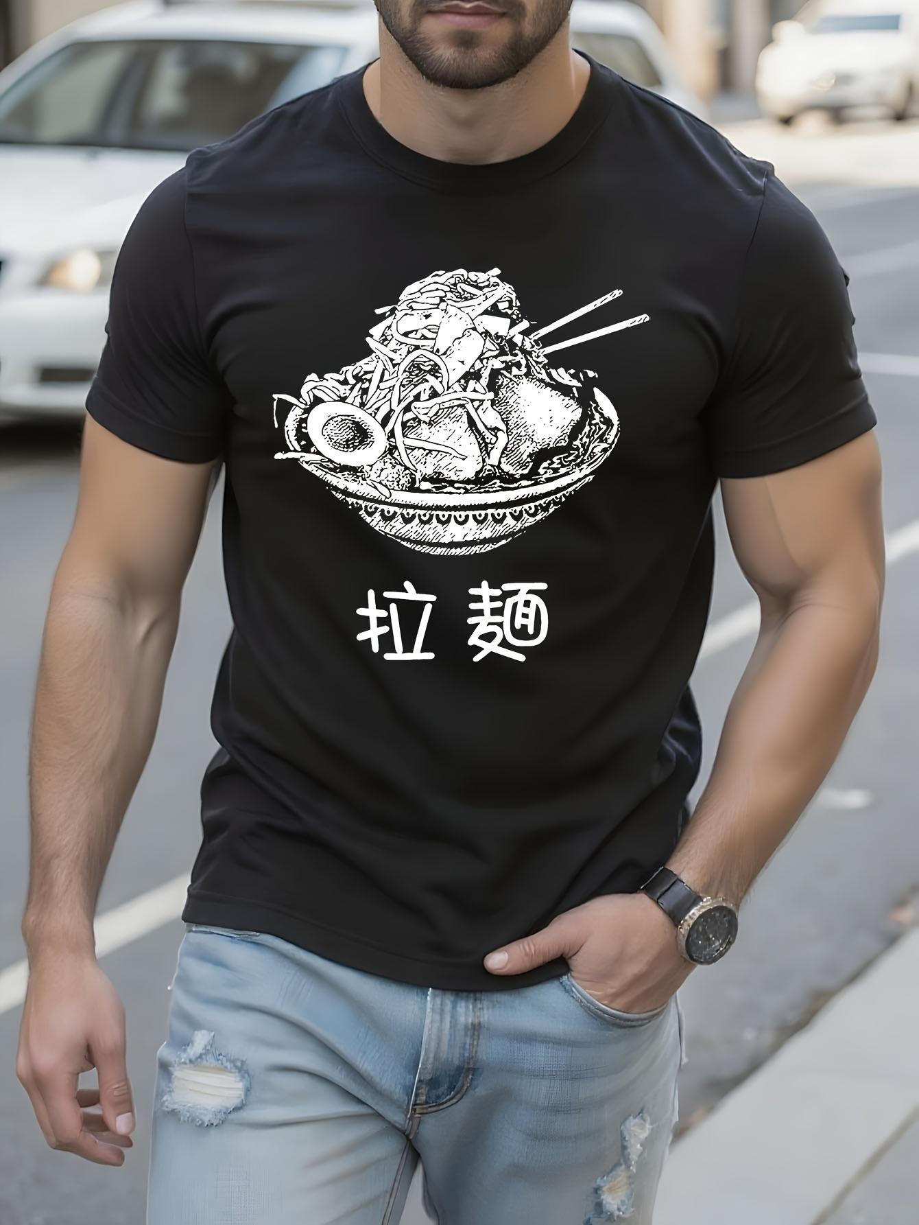 Japanese Ramen Graphic Tshirt Graphic Tshirt - Black Shir... XL