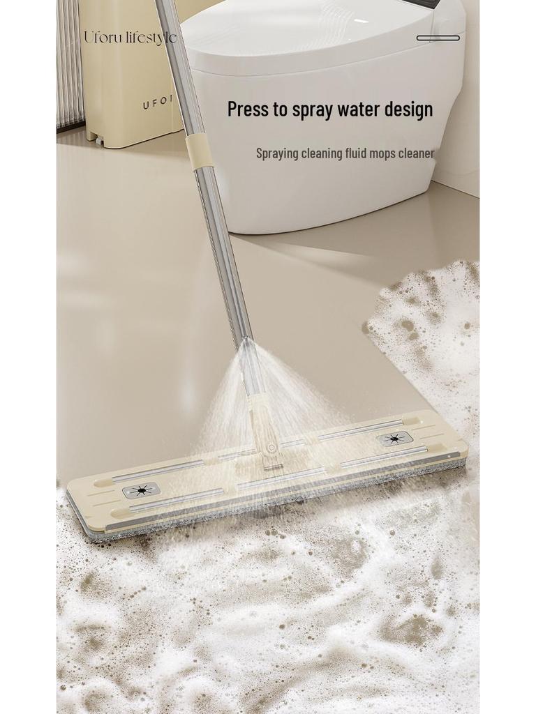 Müheloses Dual-Use Wischmopp- und Eimer-Set - Nass-/Trockenreinigung, Freihändig, Einwischreinigung