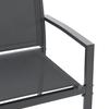 Salon de jardin CEBU - Structure Acier - 4 personnes - Gris