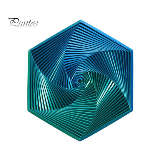 Fractal Fidget Hexagon Geometric Design Visual Illusion Fingertip Toy Portable Anxiety Relief Sensory Toy for Home Office