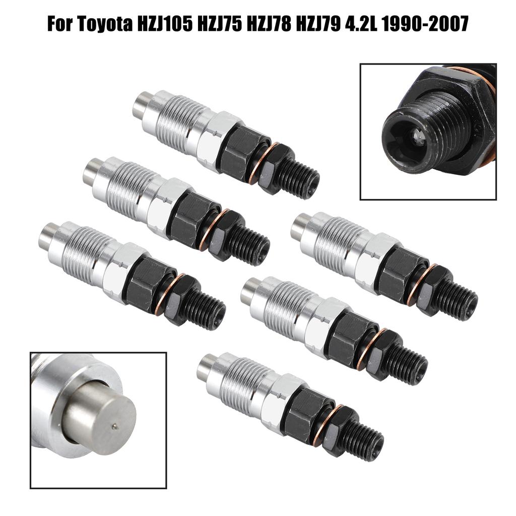 6 Stück Einspritzdüsen 23600-19075 passend für Toyota HZJ105 HZJ75 HZJ78 HZJ79 1990-2007