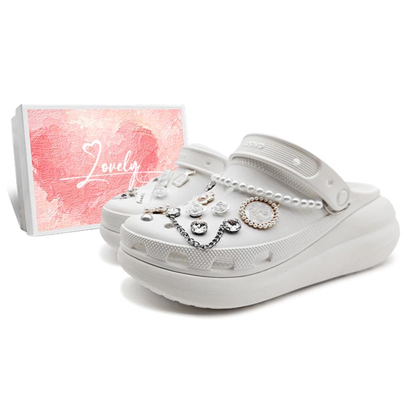 

Crocs Classic Crush Clog EIGHT% Клоги Унисекс Белые 39-40 белый