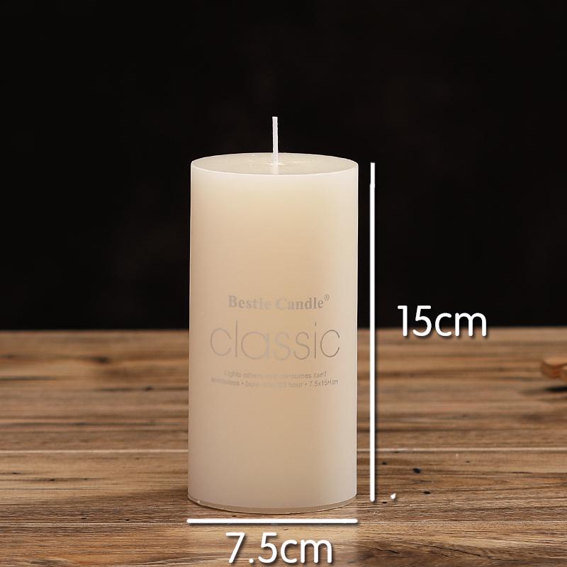 Scentless Smokeless Cylinder Candles for Weddings, Birthdays, Romantic Decor, Hotel, Church, or Dining.
