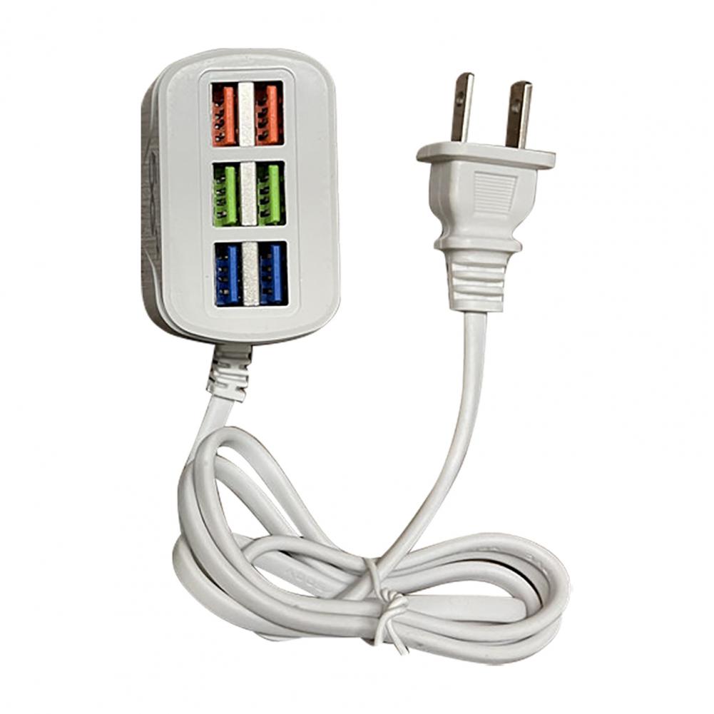 Зарядное устройство для телефона USB-удлинитель Многофункциональный удлинитель для быстрой зарядки 6 портов USB Мини-удлинитель HUB-разветвитель