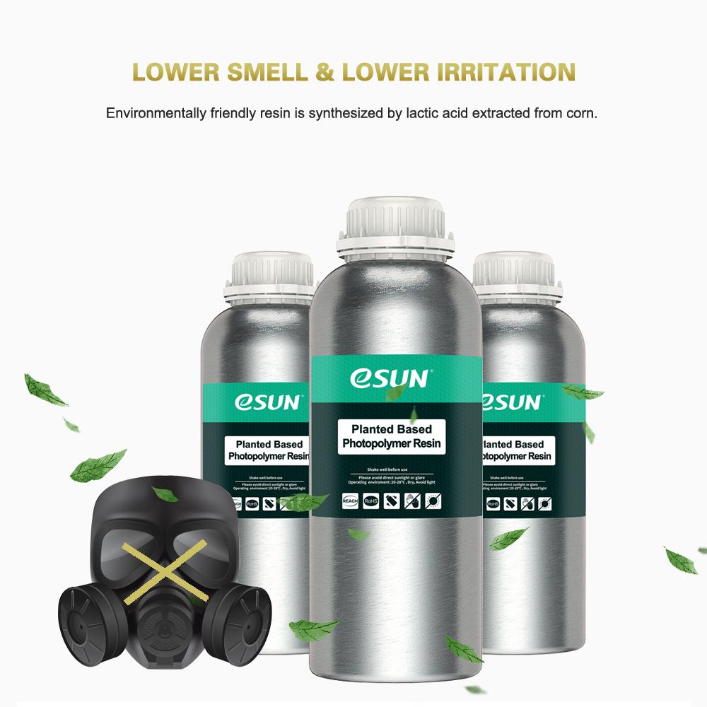 eSUN Plant_based Rapid Resin 405nm LCD UV_Curing Resin Material Low Odor High Toughness Quick