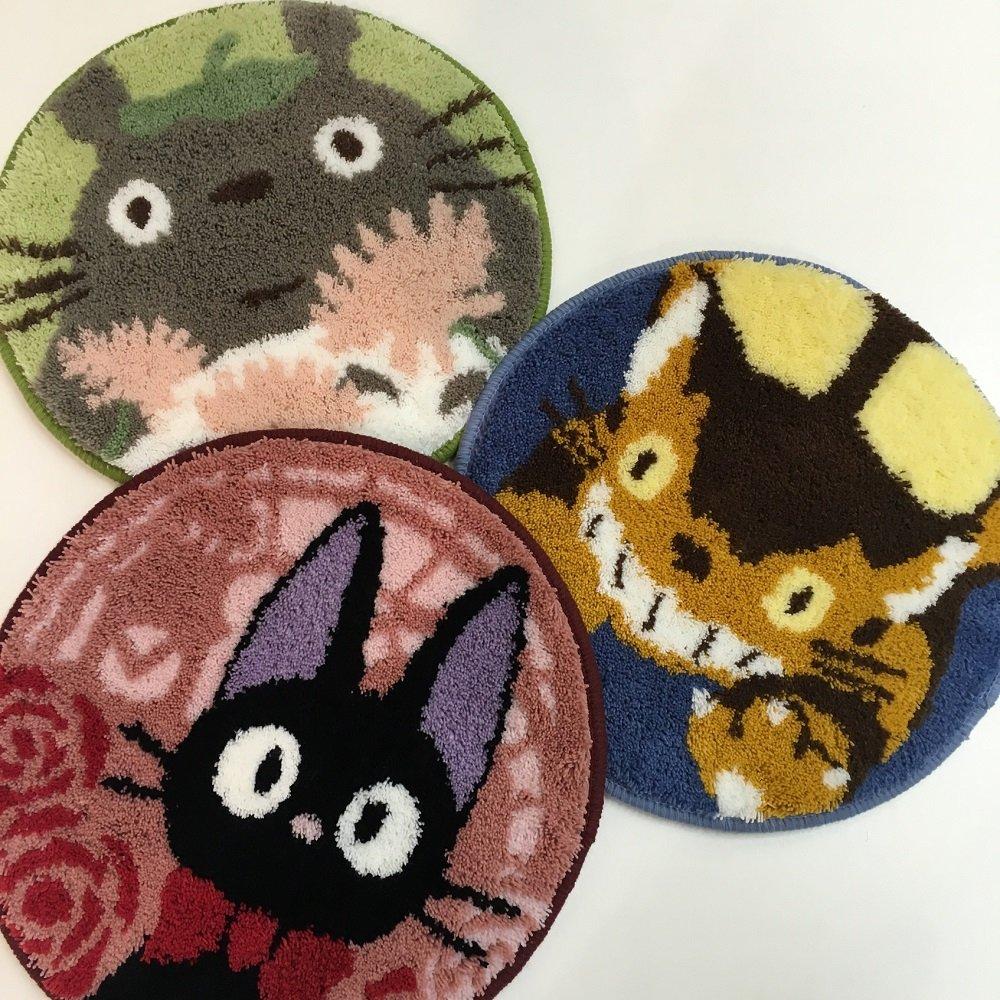 Senko Lieferservice Tokeito Stuhlmatte, Stuhlpolster, Durchmesser 38 cm, Pink Cat Ghibli, Acryl, 91245, Kiki‘s, ca.