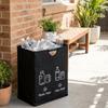 With Handle Empty Bottle Storage Basket Folding Design Kitchen Trash Can  Wastewater Collection