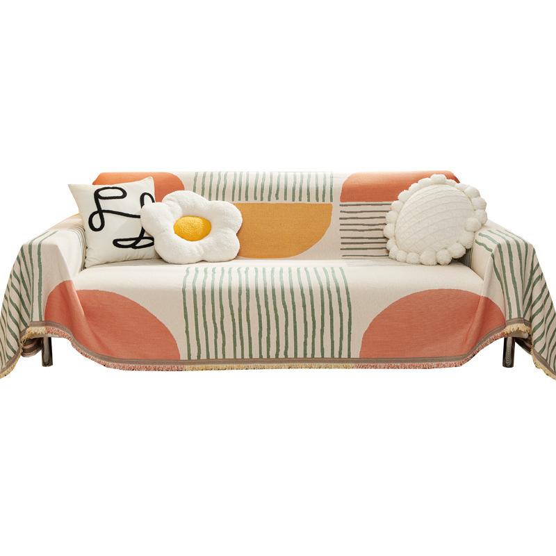 Sofa-Handtuch für alle Jahreszeiten, abstraktes Anti-Katzen-Kratz-Sofabezug-Tuch, vollständiger Bezug, staubdichte Sofadecke, Sofabezug