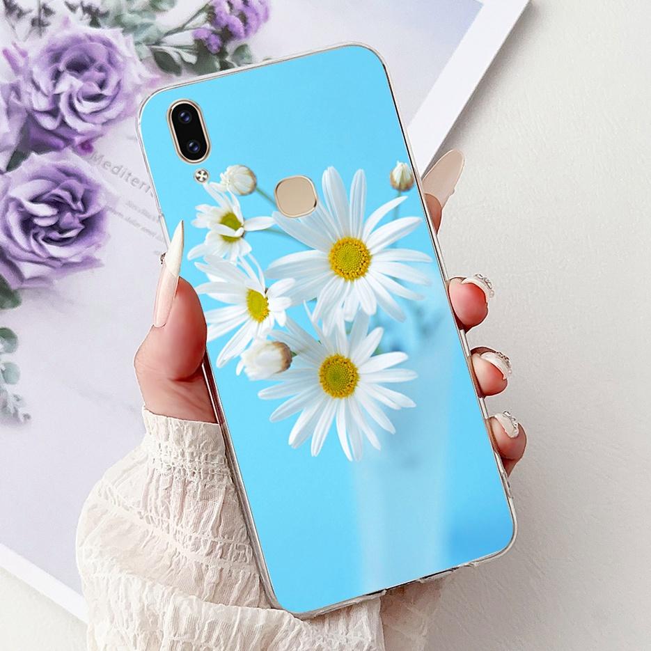 Für Vivo V9 Youth Hülle 1727 1726 Niedliche Liebesherz Bemalte Abdeckung Weiche Dünne Handyhülle Für Vivo Y85 Y89 V 9 Youth VivoV9 6GB Fundas