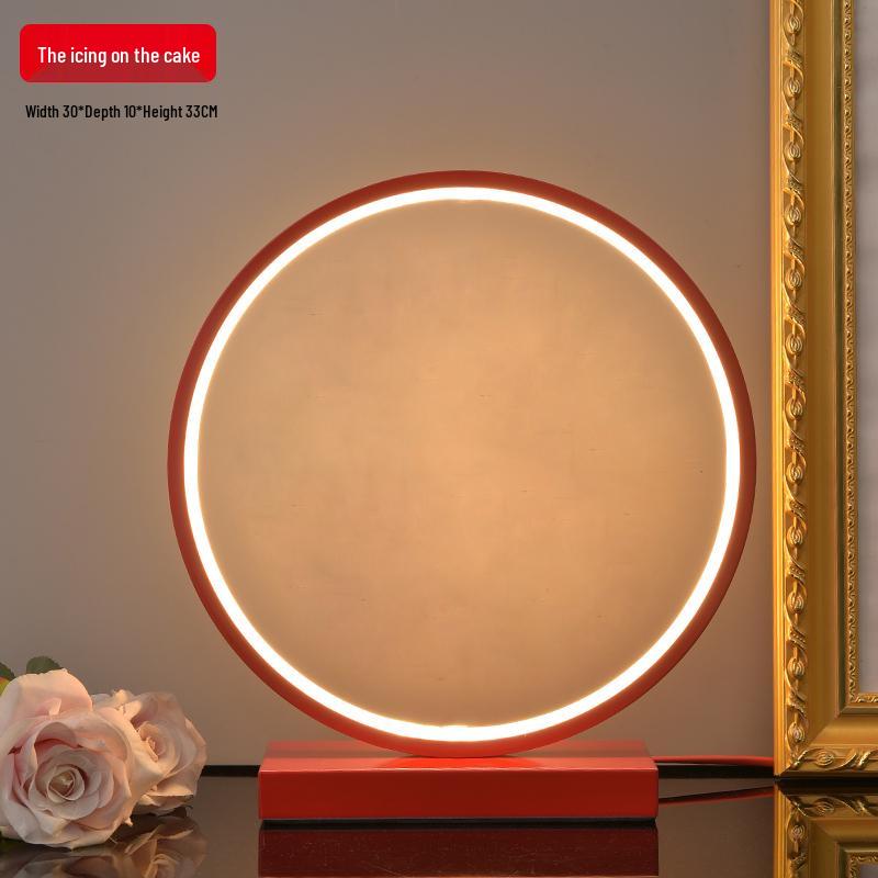 Newlywed Bedside Wedding Lamp - Long-lasting Atmosphere Light Gift, Red Bride s Dowry