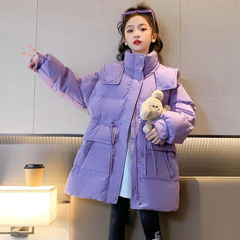 

Пуховик для девочек средней длины