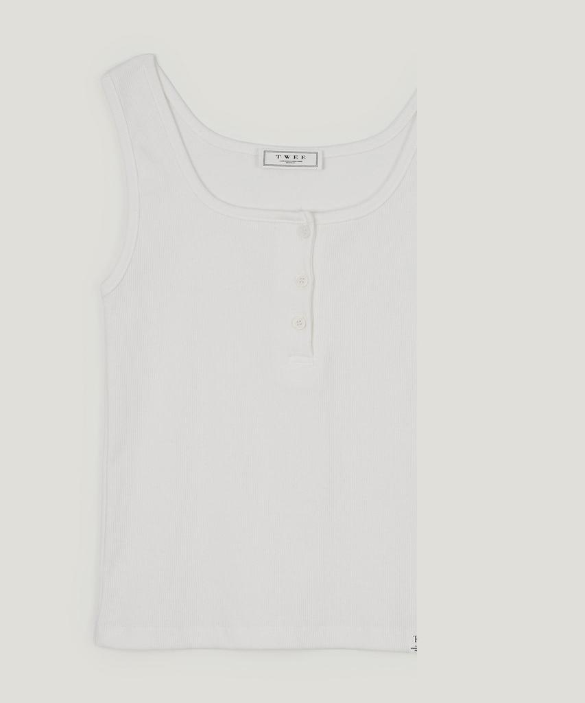 Teuwi Perkin Ribbed Button Sleeveless