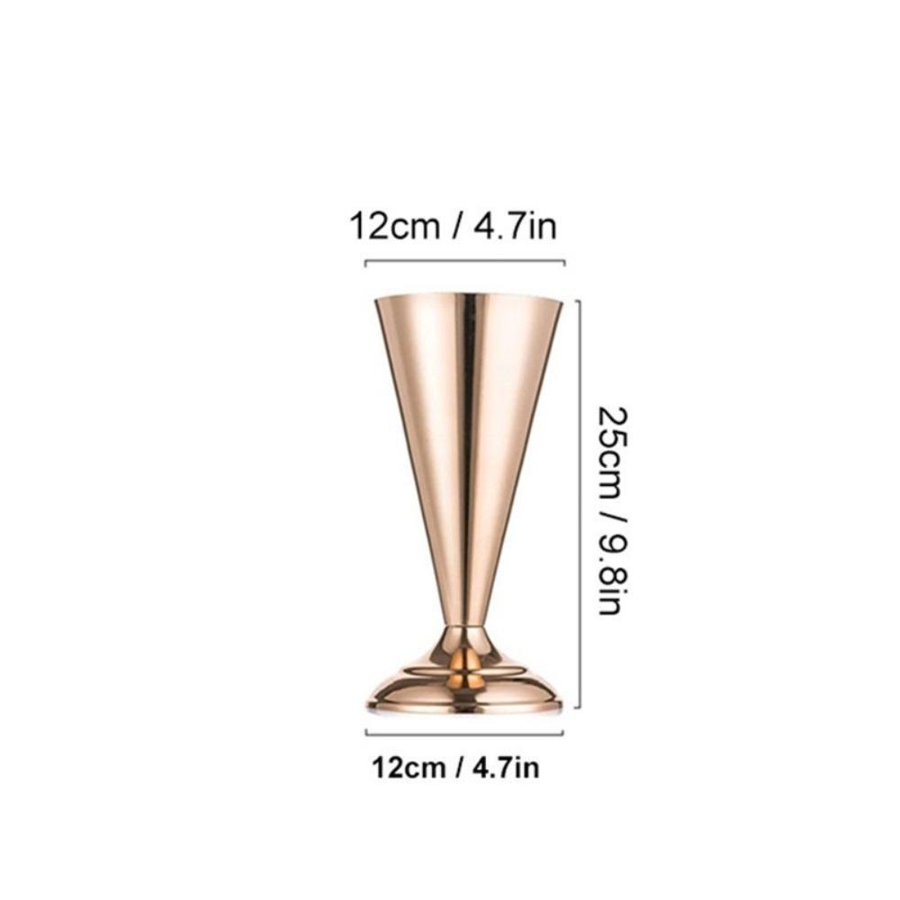 New Iron Flower Vase European Golden Metal Vases Exquisite Candle Holder Home