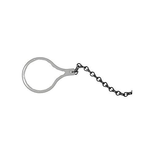 Toilet Cistern Pull Handle. White Edm Ring