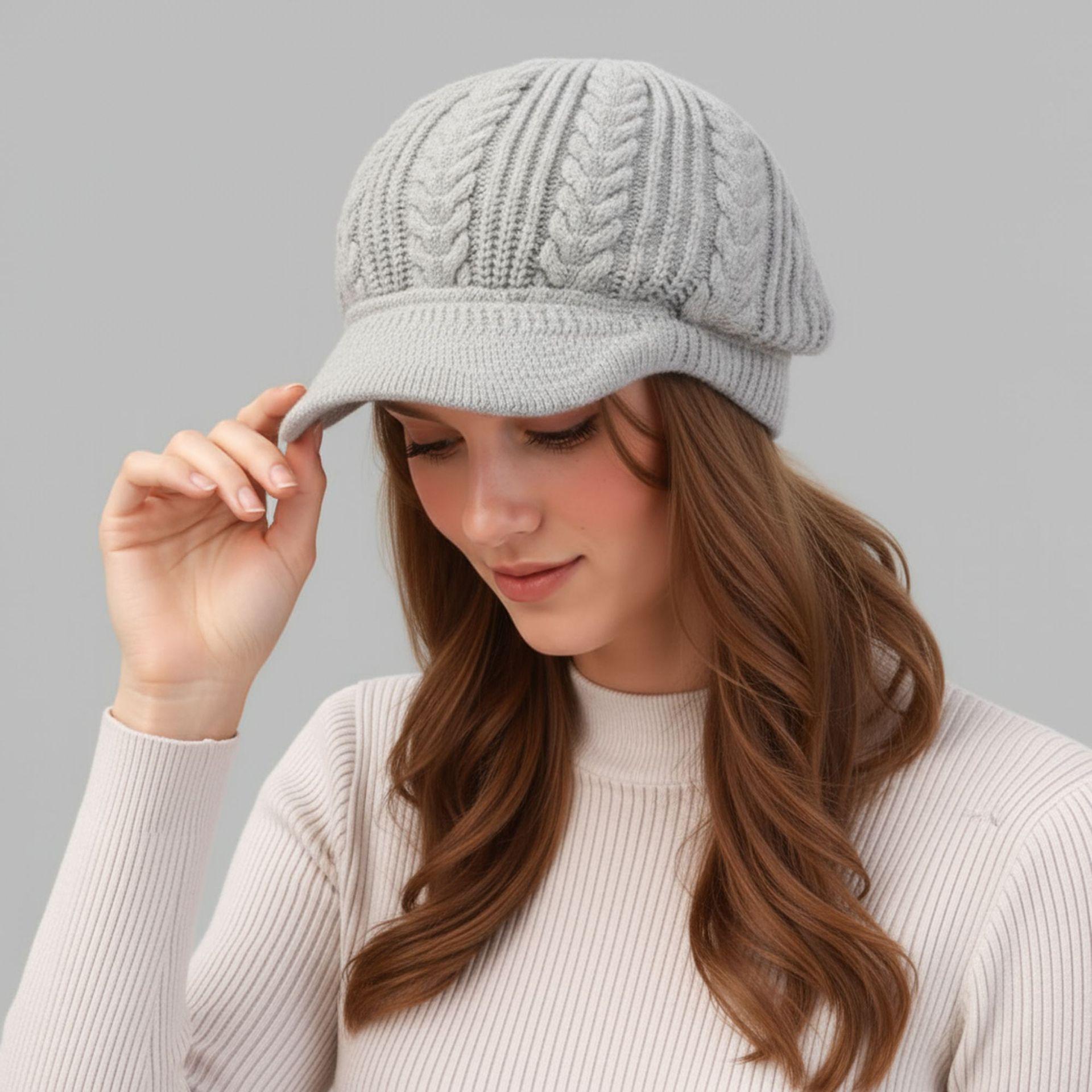 

Unisex Knitted Wool Hat for Seniors: Autumn/Winter Warmth
