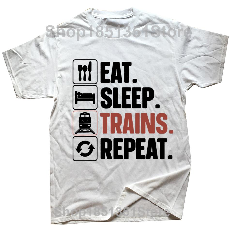Just A Boy Who Loves Trains Retro T Shirts Summer Graphic Cotton Streetwear Short Sleeve Railroad Train Lovers Gifts Tshirt Men