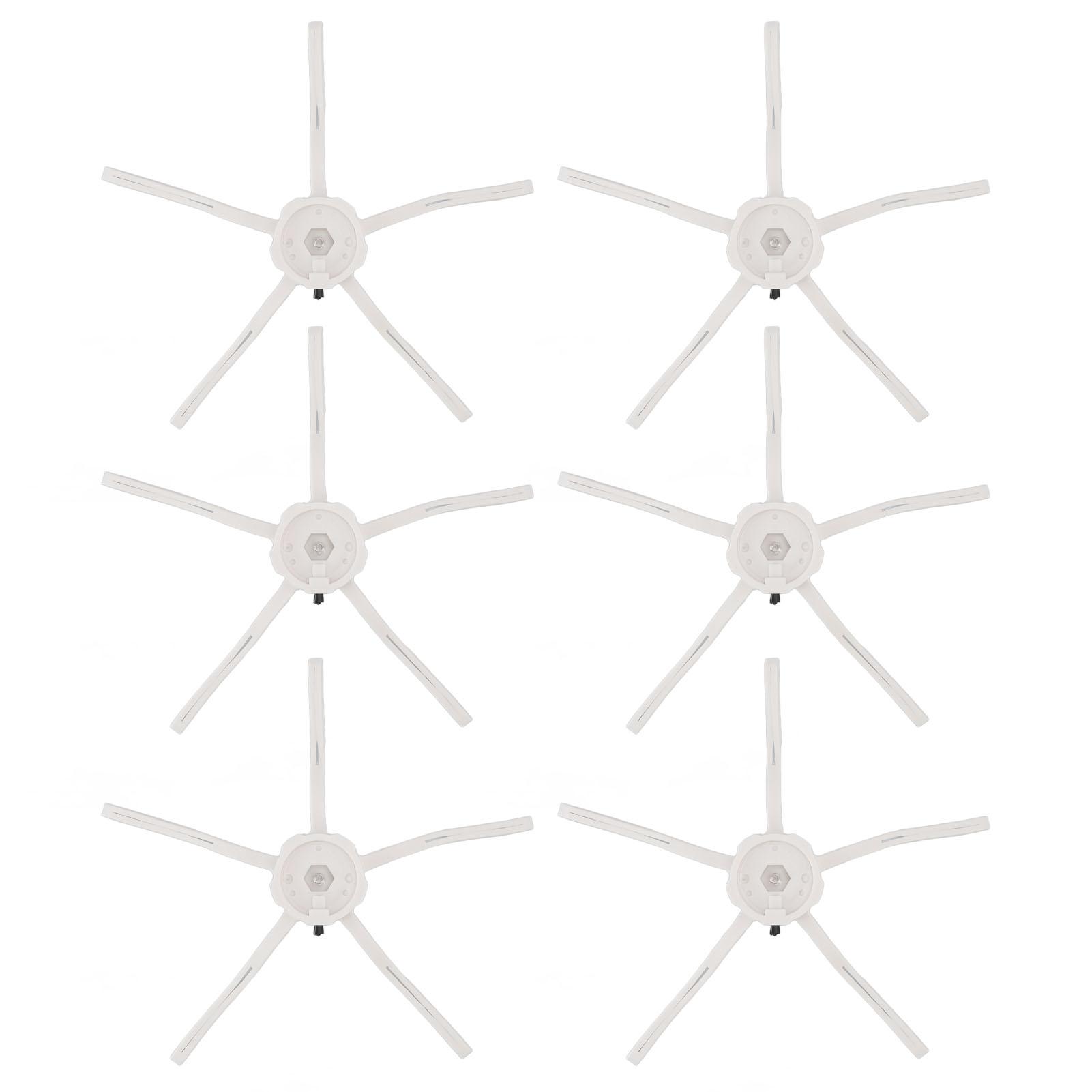 

6 шт. Боковая щетка для робота-пылесоса, силиконовая боковая щетка для подметания, замена для Xiaomi Roborock S7, белая белый