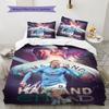 Erling Haaland Star Bedding Quilt Set Quilt Cover Pillowcase Home Decoration Birthday Gift (1 * Duvet Cover + 2 * Pillowcase, Without Core)