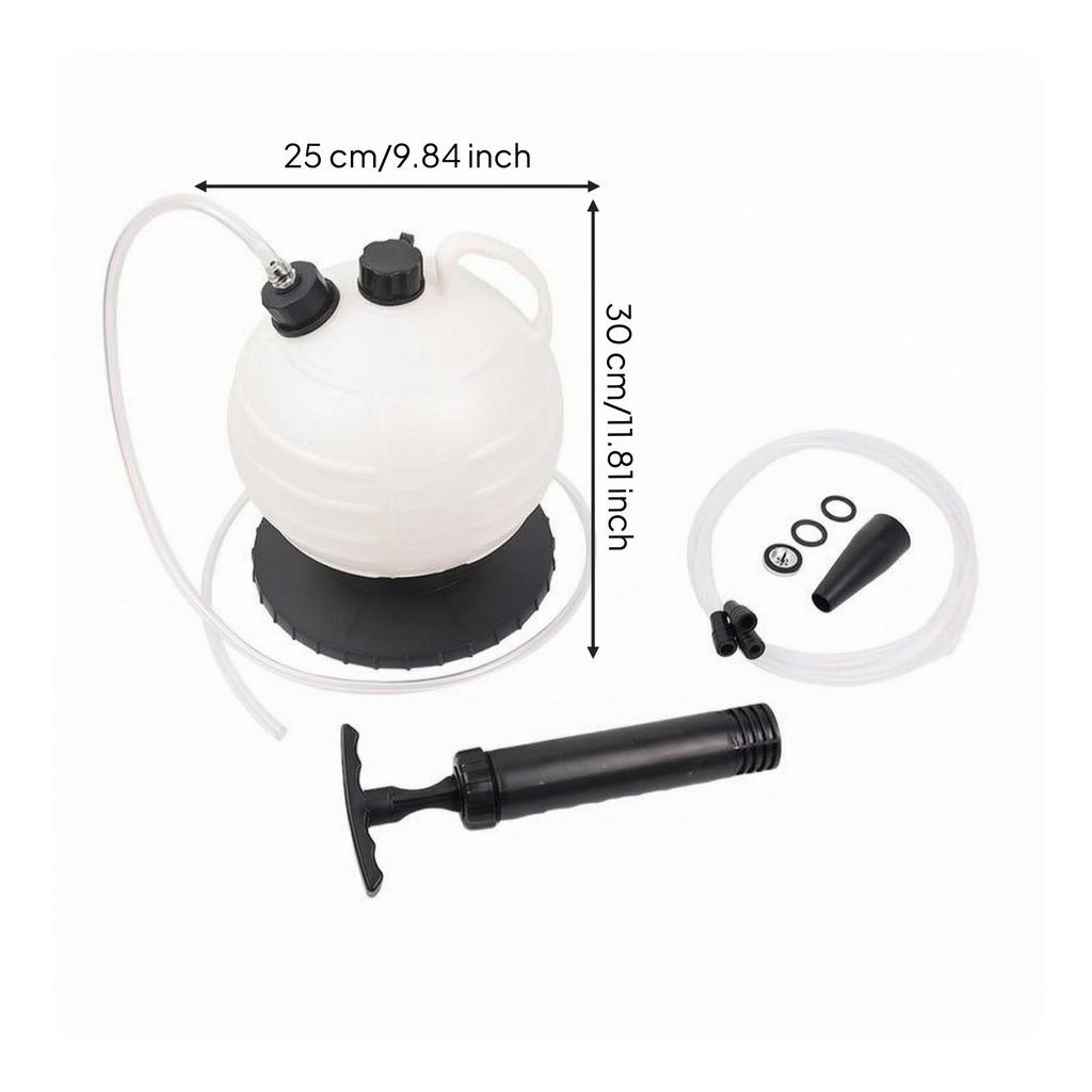 Vacuum Oil Extractor Compact Manual Pump Clear Hose
