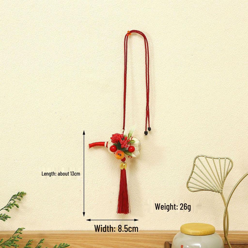 2026 Dragon Boat Festival Mugwort Fan Pendant & Indoor Sachet Bells for Door Handle and Decoration