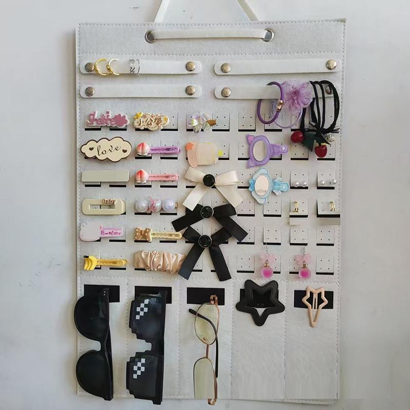 Large Capacity Hair Bows Organizer Wall Headband Holder Hair Clip Storage Hanger Jewelry And Accessory Storage Hanging Bag