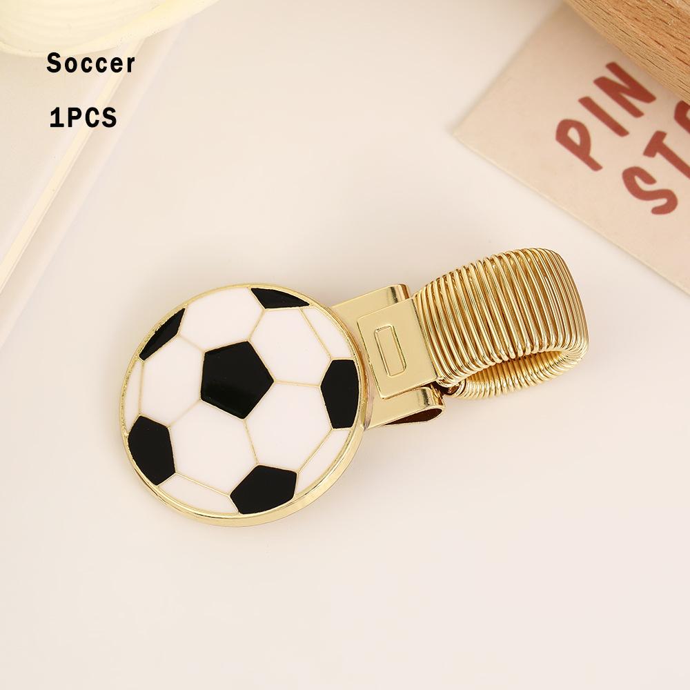 Single-pen Clip: Sports-themed Metal Pen Clip In Soccer And Basketball Styles, As Well As Football And Baseball Styles