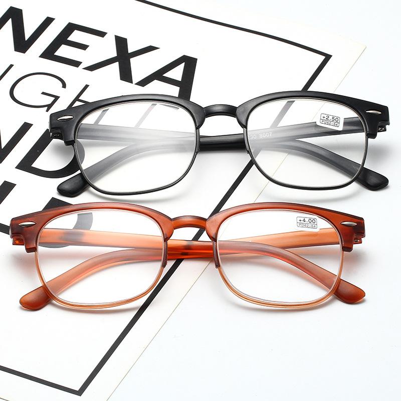 Reading Glasses Men Women Blue Light Blocking Computer Eyeglasses Ultralight Round Frame Optical Anti Fatigue Eyewear +100~+400