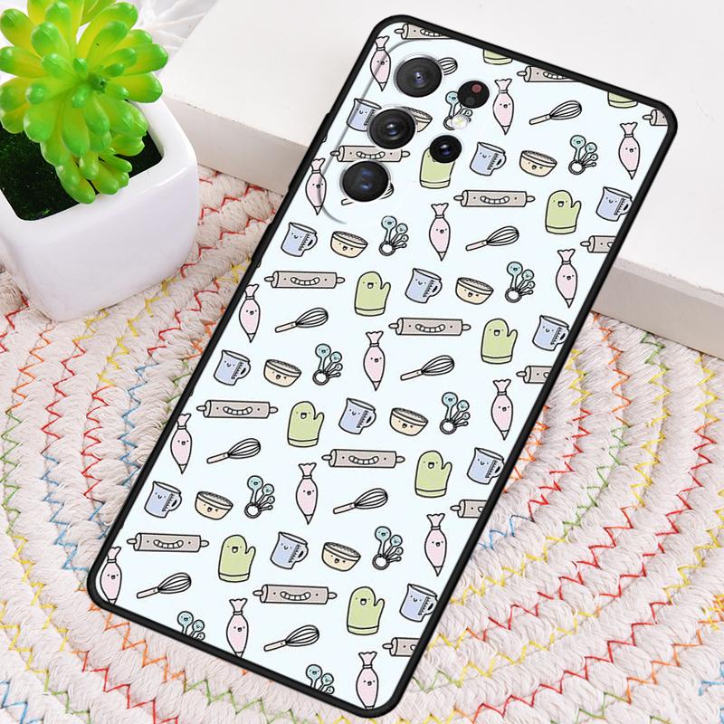 Baking Cook Chef soft Phone Case for Samsung Galaxy note 10 pro S26 Ultra S23 S24 FE S25 S21 S22 PLUS shockproof Cove