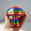 Colorful Durable Disco Ball Mushroom Ornaments - Shiny Glass Centerpieces for Holiday Celebrations, Parties, Home Decor and Gifts