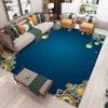 Islamic Style Area Rug Mosque Lantern Arabic Pattern Mat Non Slip Stain Resistant Durable for Living Room Bedroom Home Decor