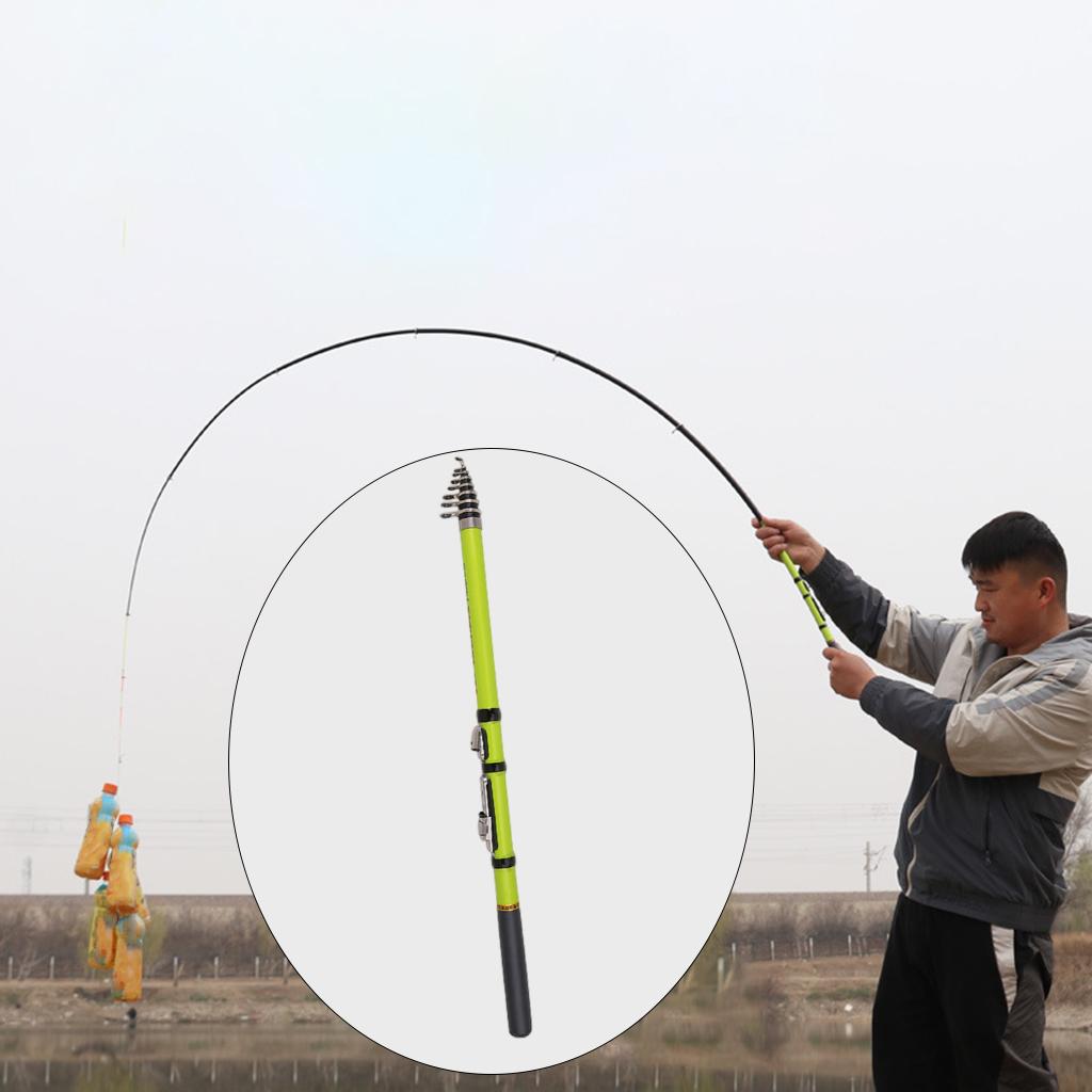 Carbon Fiber Telescopic Fishing Rod with Reel Seat Combo for Sea , Ultralight Weight, Fatigue
