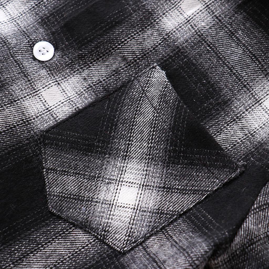 Bawełniana kurtka Dziecięce koszule w kratę Koszula z długim rękawem zapinana na guziki Znosić