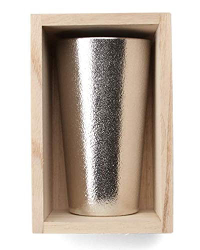 [Nousaku Washi Paper Wrapping] Beer Cup in Paulownia Wood Box, 270ml