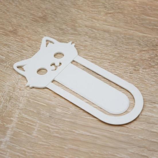Jijijing 3D Printed Cat Bookmark, Stable Clamping Book Clip, Not Easy To Fall Off Non-Scratch Practical Reading Mark for Accessory