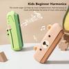 Kids Harmonica 16 Holes Musical Instrument Beginner Mouth Organ Hard Shatter Resistance Toy Instrument Bear