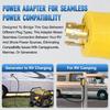 Riloer Shore Power RV Adapter Plug, 1-Pack NEMA L5-30P to SS2-50R RV Generator Adapter, 30A Male to 50A Female 3 Prong Twist Locking Connector,