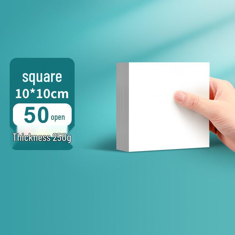 Thickened Square Oil Pastel Paper: Children's Doodle & Drawing Set
