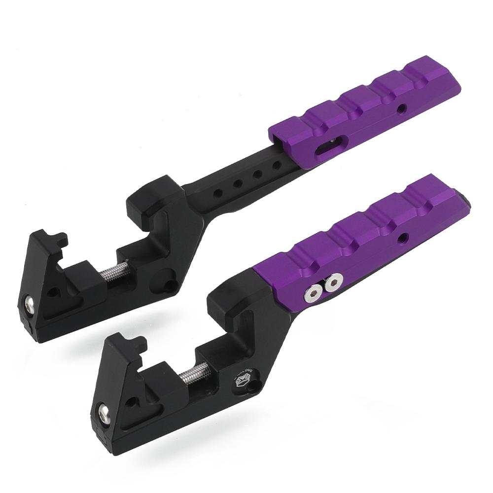 For 125 200 250 350 380 400 450 520 525 530 EXC MXC Adjustable Passenger Foot Peg Extensions Footpegs Extended Motocross Parts
