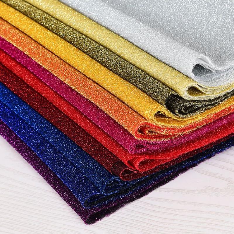 Kolory Cukierkowe Błyszczące Tkaniny Odzieżowe DIY Projekt Robótki Ręczne Akcesoria Odzieżowe Tkanina Tła Imprezowego Materiały na Sukienki Ubrania
