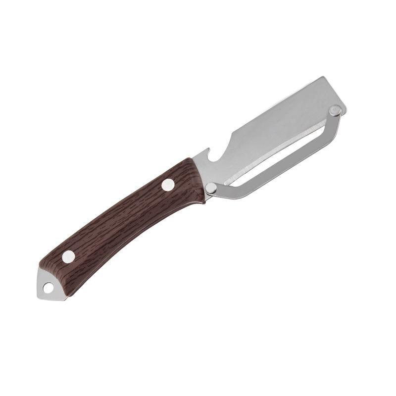 

3-In-1 Serrated Peeling Knife Premium Vegetable Peeler With Handle And Bottle Opener Kitchen Tool A5